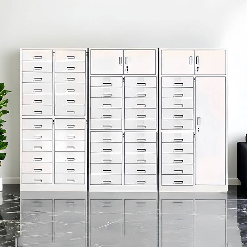 办公室12斗24斗文件柜带锁多斗柜多层抽屉式储物柜档案资料矮柜