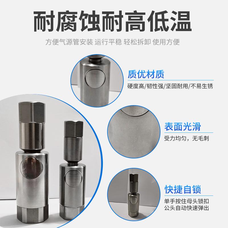 快速接头液压接头法式史陶比尔RBE系列内外螺连接不锈钢气动模具