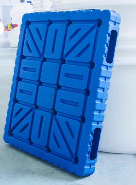 142双面重型吹塑托盘11614一体塑料托仓链库冷堆码NJV盘置物塑料