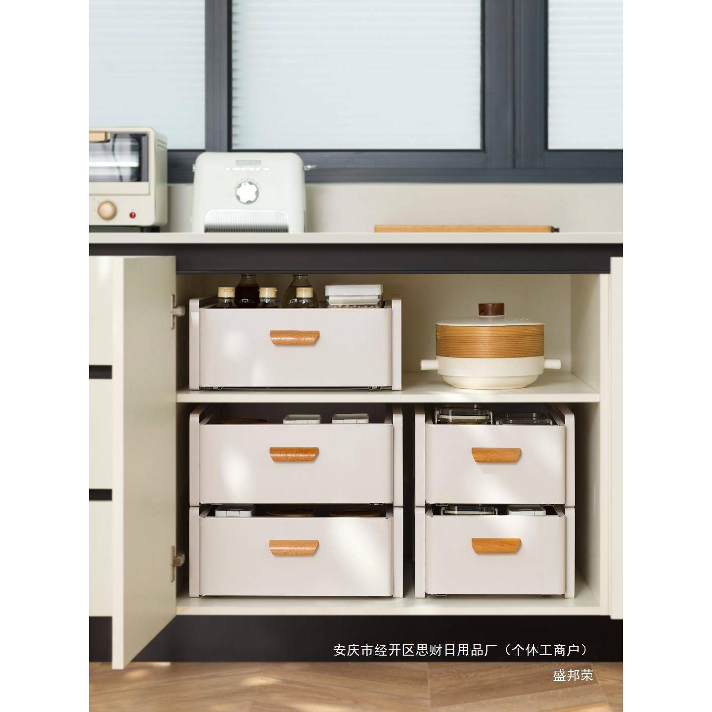 架餐具收纳抽屉家用碗放碗式碗筷置物架盘厨房箱装碗柜带盖碗碟子