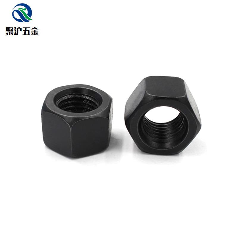 GB6170发黑8级外六角螺母高强度碳钢六角螺帽外六方螺丝帽紧固件