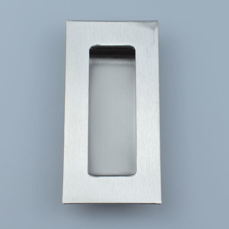 304不锈钢拉丝UWAUNS90/120嵌入式拉手柜门暗装抽屉隐形扣手LS105