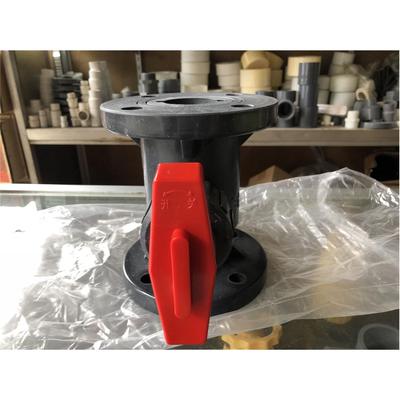 GRPP塑料化工整体法兰球阀玻璃纤维阀PP阀门耐腐蚀法兰球阀灰色