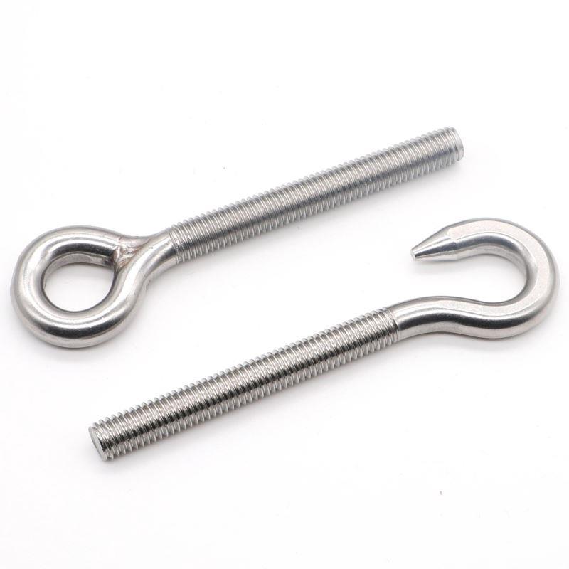 M4M5M6-M20吊环螺丝带圈螺杆304不锈钢环形钩形螺栓 羊眼钩环螺丝