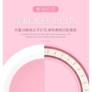 手机补光灯圆环形自拍灯充电款夹子灯便1携式闪光灯美颜自拍灯-