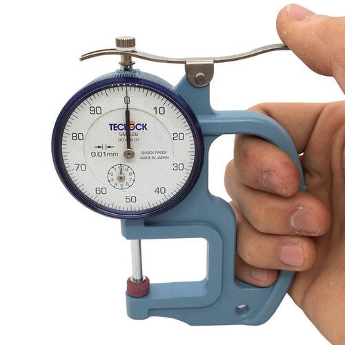 日本得乐teclock sm-528 sm-528LW测厚规0-20mm/0.01mm球头厚度计