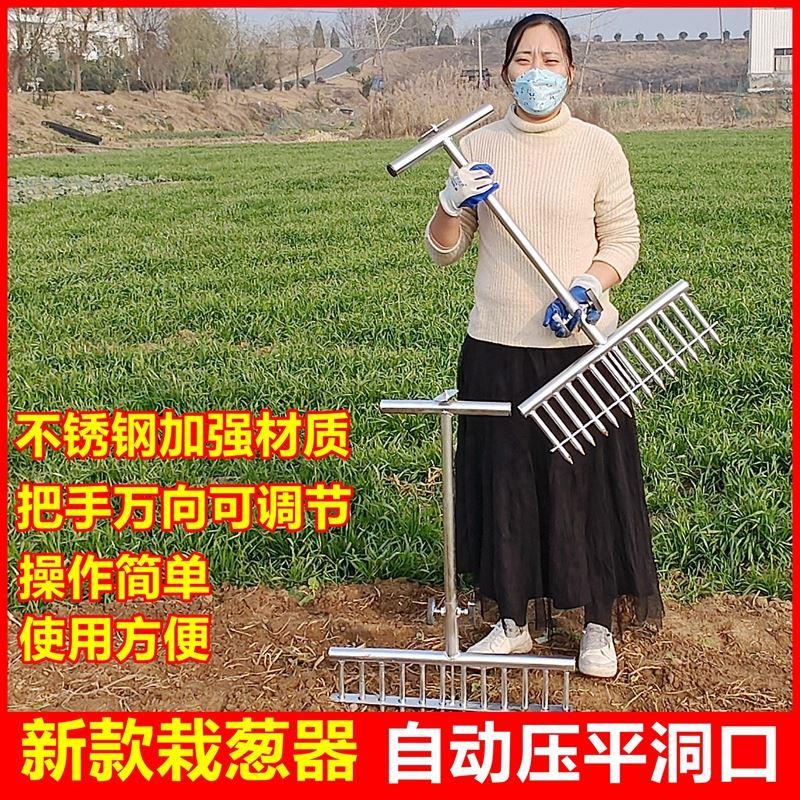 栽葱神器种菜洋葱种植栽苗叉子插葱种大葱工具小型农用打孔打洞器