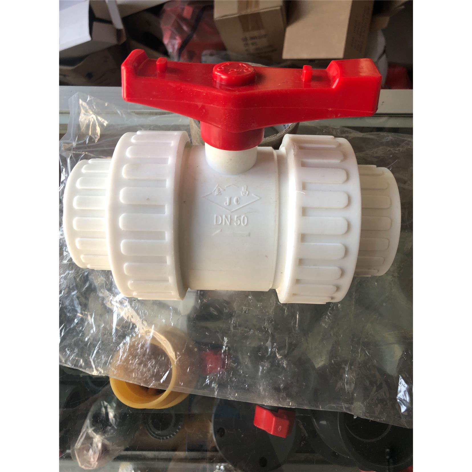 PPR双活接球阀 全塑PPR化工活接球阀 热熔PPR活接球阀 ∅20-110