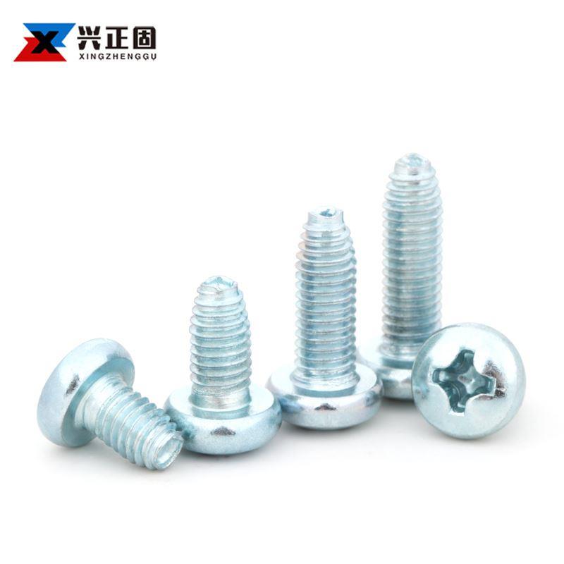 十字三角牙自攻螺丝碳钢镀锌 盘头自锁GB6560 M3M4M5M6圆头高强度