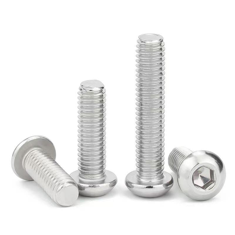 M3M4M5M6M8M10M12mm 201不锈钢半圆头内六角螺丝 圆头盘头蘑菇头