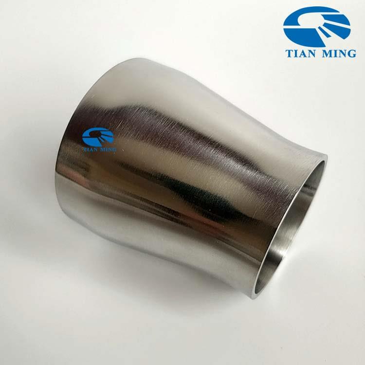 卫生级焊接大小头同心304变径异径转换管接头对焊抛光镜面Ф19-57