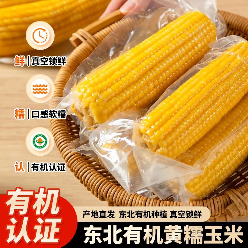 东北有机黄糯玉米香甜软