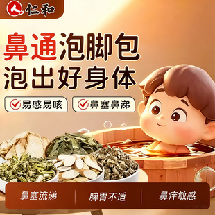 仁和儿童苍耳子泡脚包艾草紫苏生姜鼻舒泡浴调理泡澡药包脾胃婴儿