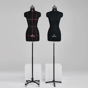 山木USA欧美码版房立裁人台立体裁剪女半身服装制衣模特道具插针