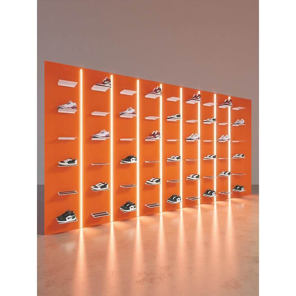 一双鞋子鞋托架上墙鞋子展示架商用店铺鞋店鞋架专用运动鞋货架