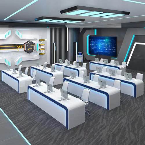 控制台培训会议办公桌烤漆监控操作台简约现代指挥调度工作台定做