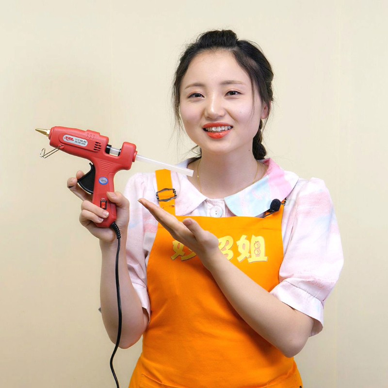 热销妙招姐热熔胶枪手工家用电热溶高粘强力胶条热融胶棒11mm热容