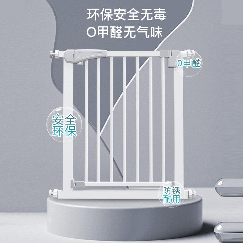 热销楼梯护栏儿童安全门围栏门挡板门口防护栏拦小孩栅栏宠物安全