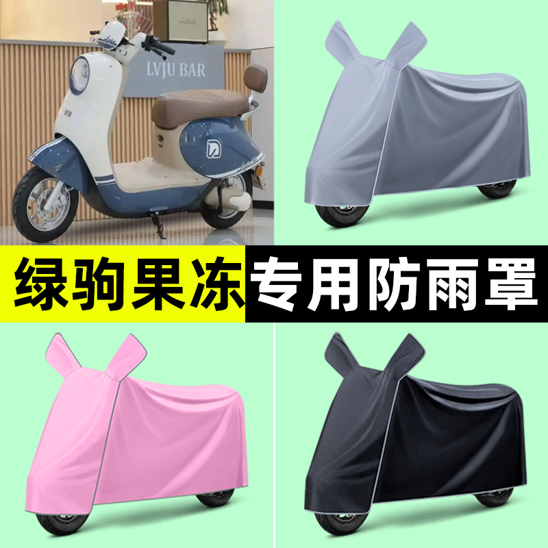 绿驹果冻系电瓶电动车专用防晒防雨罩车衣改装装饰小配件大全新款