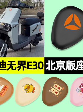 雅迪无界E30-一H北京版电瓶电动车专用座套坐垫套防水改装饰配件