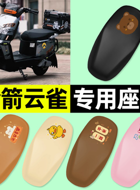 适用金箭云雀N718电瓶电动车专用座套坐垫套防水防晒改装装饰配件