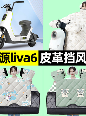 适用绿源liva6电瓶电动车冬季专用挡风被加绒加厚防水改装饰配件