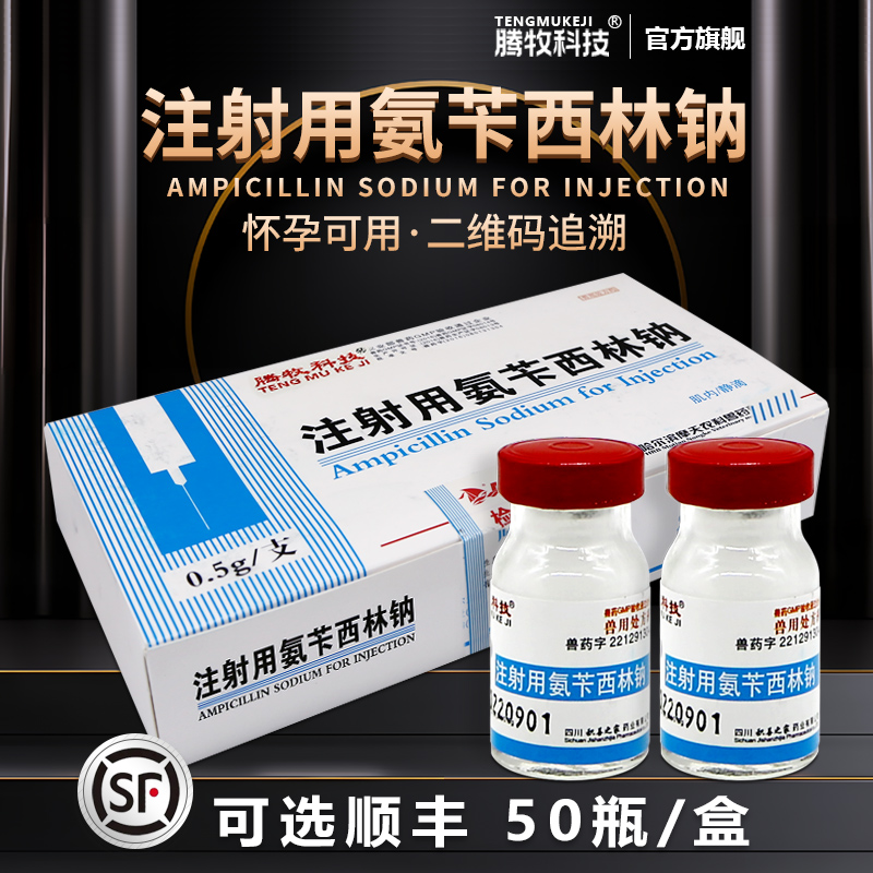 宠物猪牛羊用氨苄西林钠0.5g50支