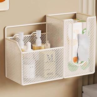 卫生间化妆品收纳盒壁挂式免打孔墙上多层置物架洗面奶牙刷收纳盒