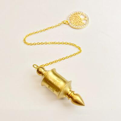 金属灵摆套装 纯铜实心黄铜可拆解六字箴言 SRT调频灵摆吊坠