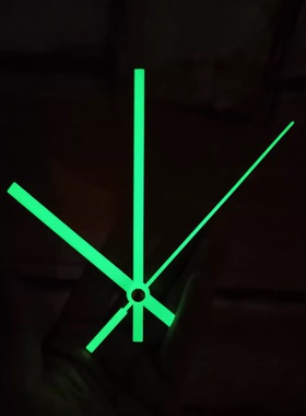 夜光钟针十字绣DIY钟表配件挂钟指针3D贴墙钟表针复古咖啡屋壁钟