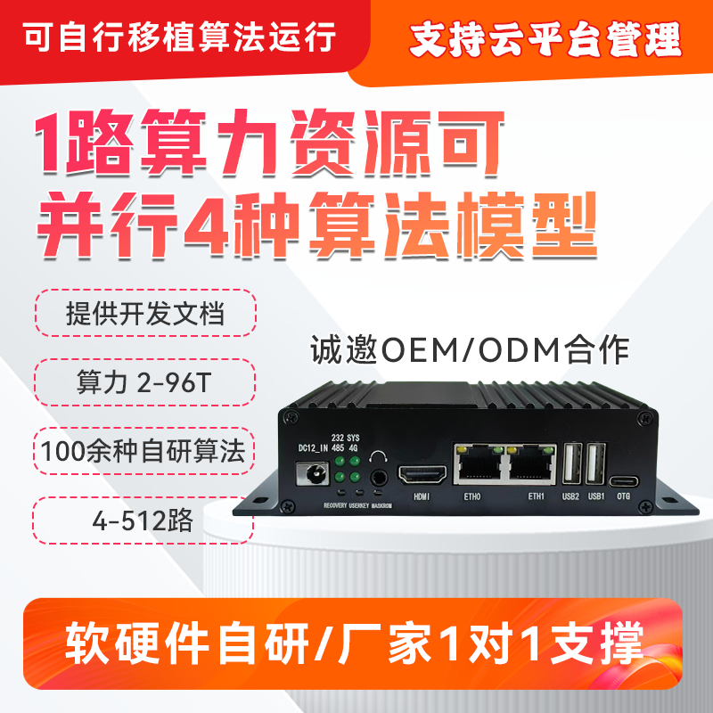 AI边缘计算盒边缘处理终端视频智能分析服务器事件识别算法检测