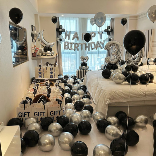 生日布置派对酒店氛围气球场景