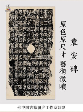 篆书袁安碑拓片整幅字帖原色原大