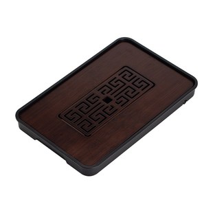 茶台家用茶盘功夫茶具竹制干Q泡台密胺简约小茶台 轻奢小型储水式