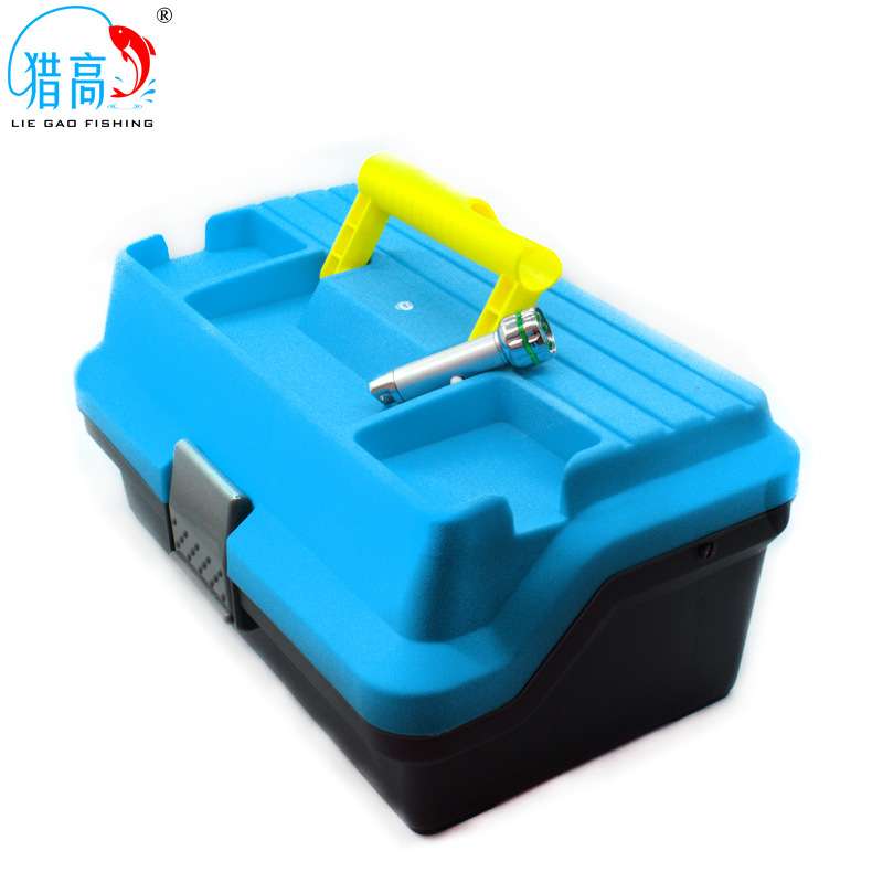 猎高路亚工具箱手提水库钓鱼海钓折叠多功能钓鱼箱多层渔轮饵跨境