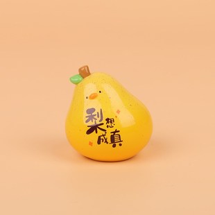 萌萌一粒小擺件桌面可愛水果卡通公仔汽車內(nèi)中R控臺樹脂車載擺飾