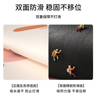 浴室地垫卫生间吸水速干家用厕所门口F防摔防滑门垫硅藻泥脚垫地