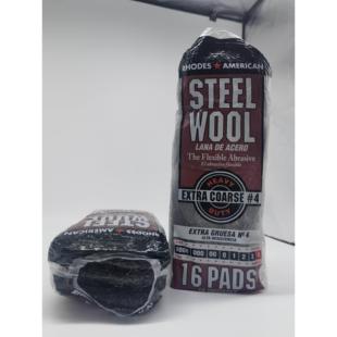 美国Homax RHODES #4钢丝绒STEEL WOOL 16片一包钢丝棉