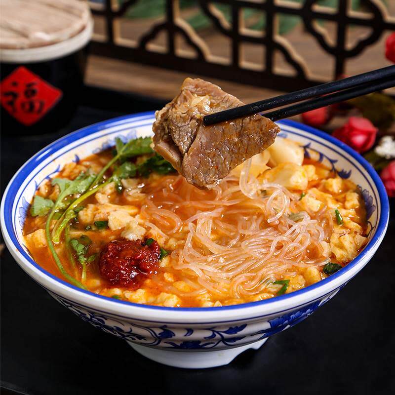 刘一泡西安牛羊肉泡馍陕西特产保鲜小炒泡馍名小吃煮馍方便速食