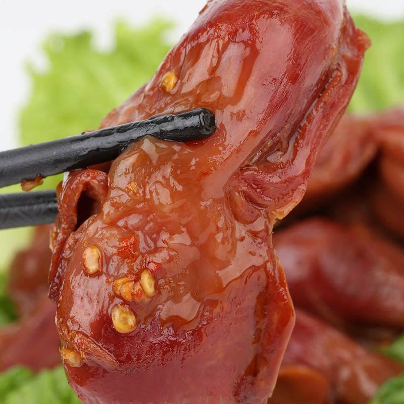 口缘鹅肫鹅肉类熟食真空开袋即食鹅胗卤味小吃休闲零食品袋装200g