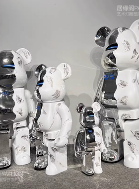 暴力熊积木熊公仔大摆件