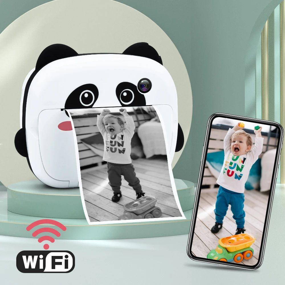 Instant Print Camera Thermal Printing Photo Camera Kid WIFI