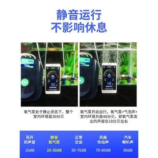 鱼缸供养泵静音蒸真氧机养鱼家用冲氧气爆氧养气棒养虾鱼箱增氧器
