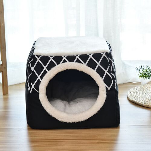 爆款猫窝四季通用封闭式猫屋别墅F猫咪房子狗窝小型犬宠物用品
