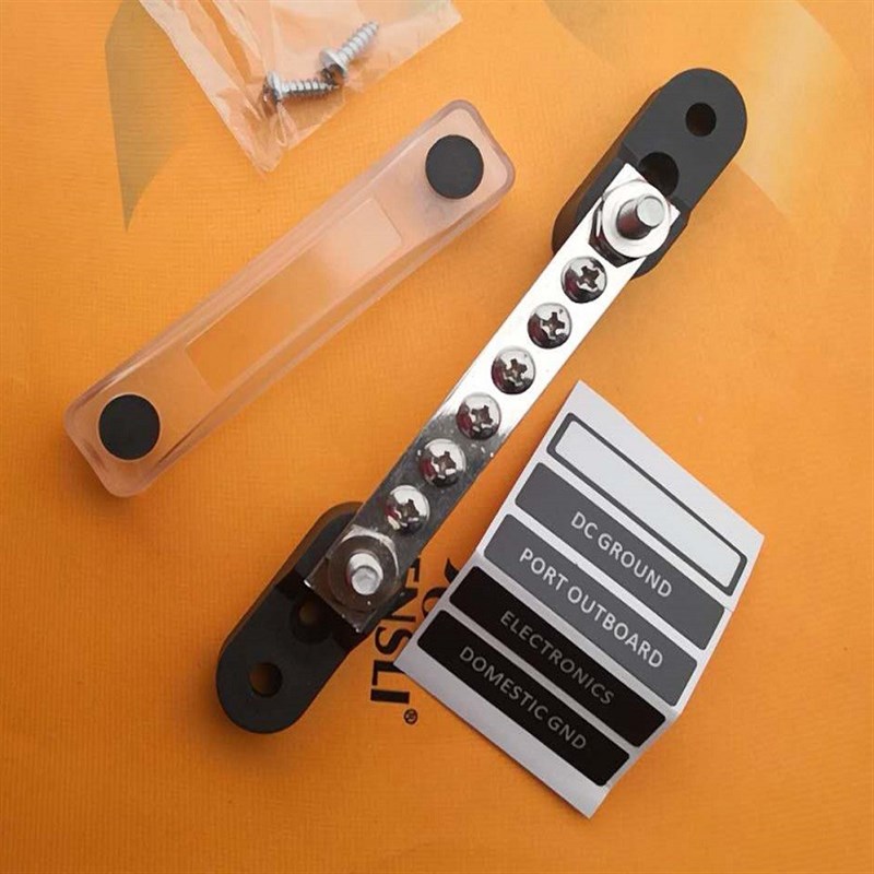 421C-6P汇线排附盖100A(M6*2 M4*6)汽车轮船 接线排6位