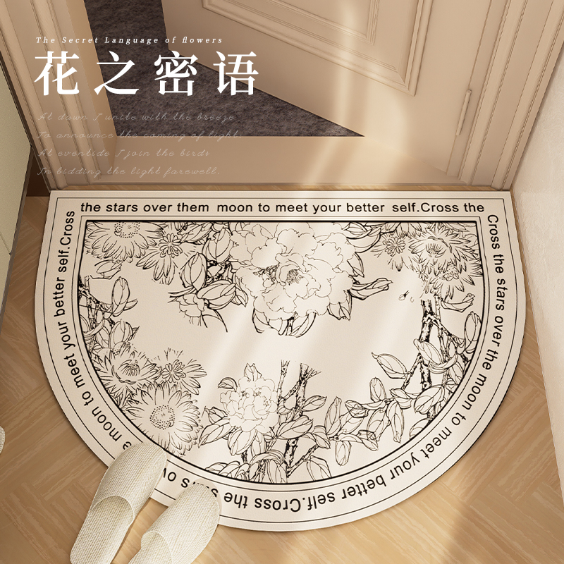 pu高回弹入户门地垫进门脚垫门口可擦免J洗家用进户皮革地毯可裁