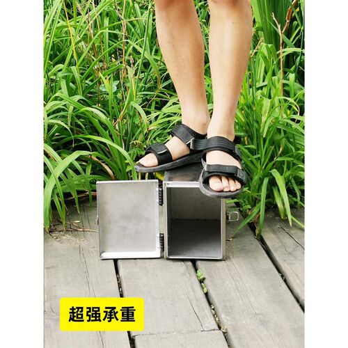 摩托车前置物箱不锈钢收纳箱电y动车保险杠工具箱侧边箱外卖储物