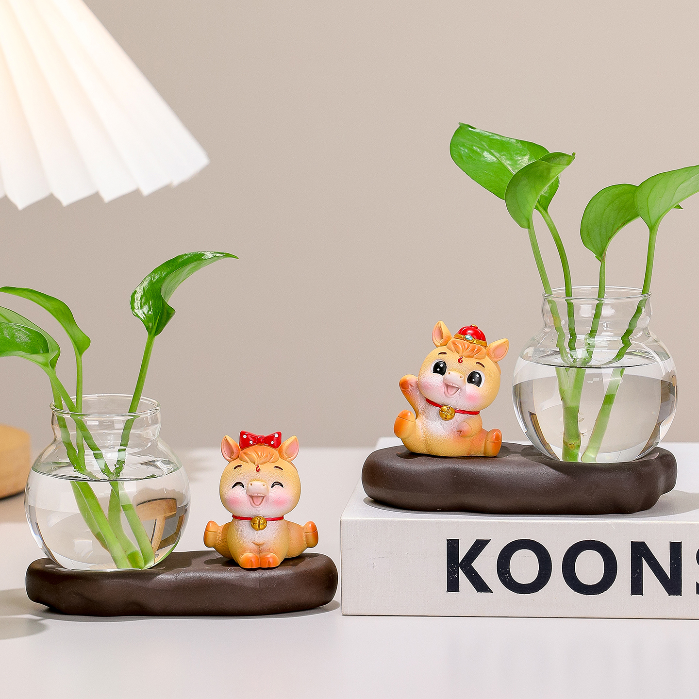 创意可爱桌面装饰插花水养瓶摆件