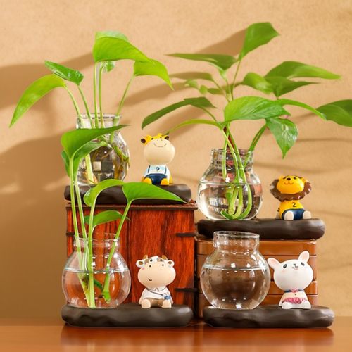 林卡森创意动物水培摆件