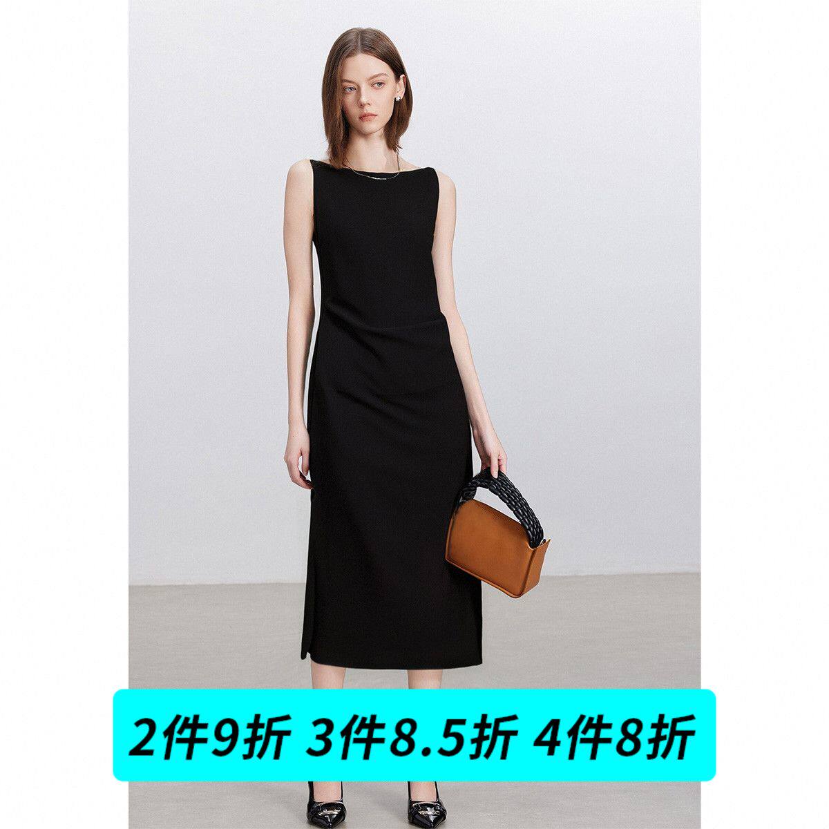 【优雅通勤】侧开叉气质显瘦女式连衣裙